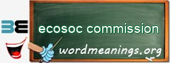 WordMeaning blackboard for ecosoc commission